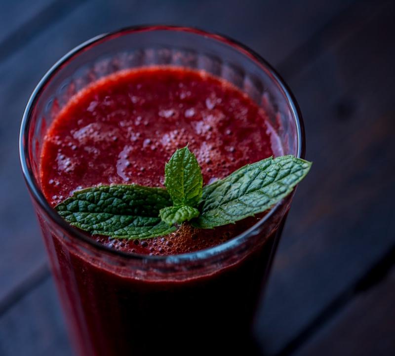 Fresh Watermelon Juice with Mint & Lime