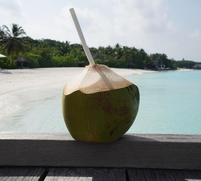 Fresh Young Coconut Water with Lime