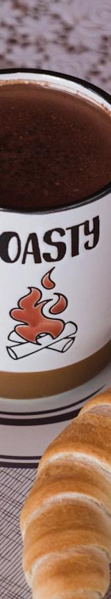Frothy Mexican Hot Chocolate & Croissant