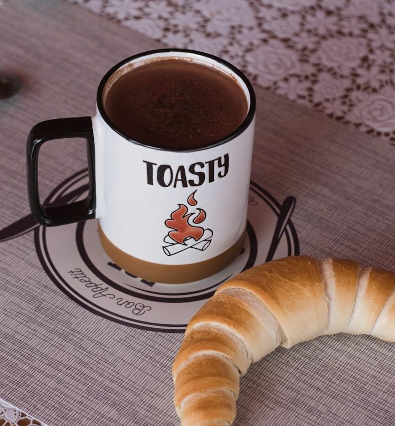 Frothy Mexican Hot Chocolate & Croissant
