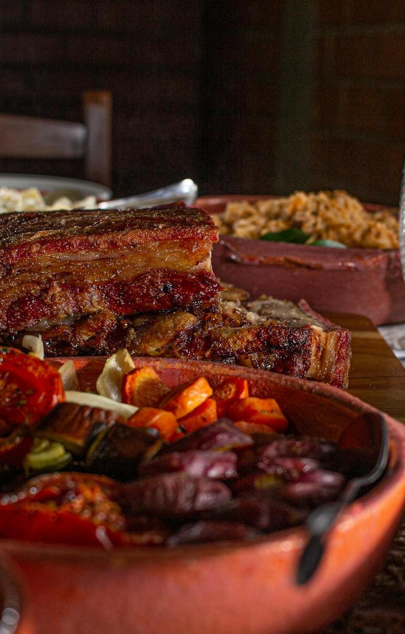 20-Min Garlic Beef Ribs with Crispy Fries & Rice