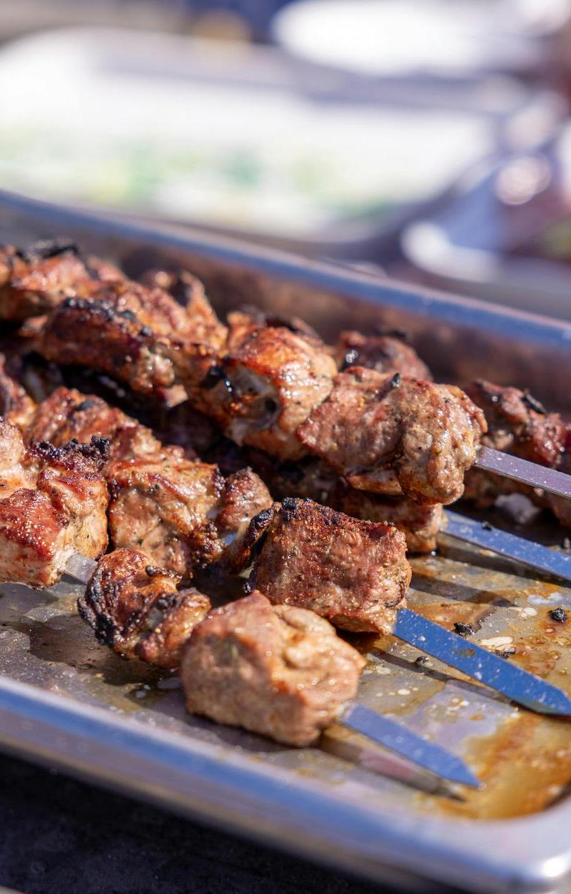 Garlic Beef Skewers