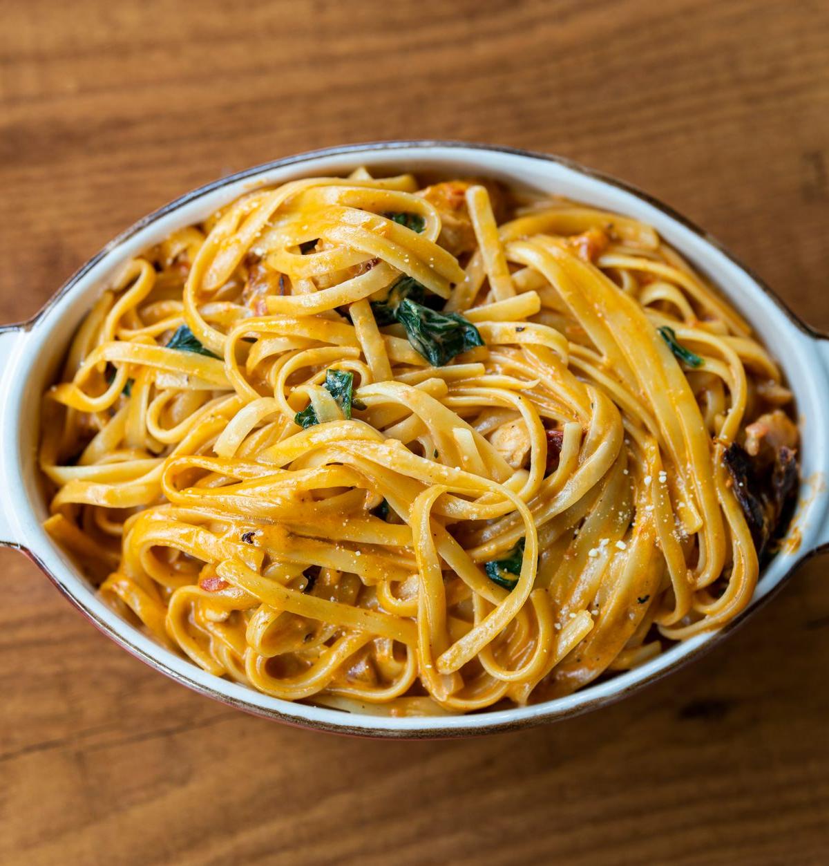 Garlic Butter Pasta with Spinach
