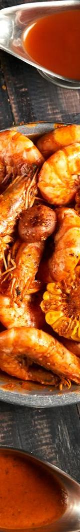 Garlic Butter Seafood Boil with Cajun Fries