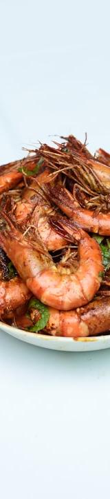 Garlic Butter Thai Prawns with Lime