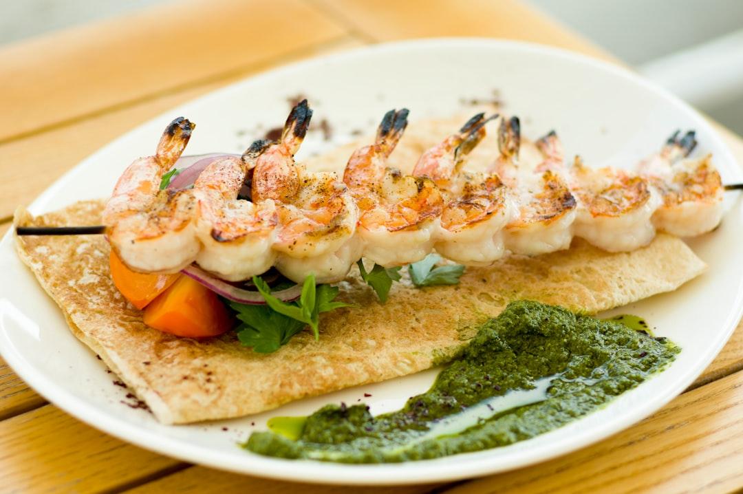 Garlic Lemon Shrimp Souvlaki