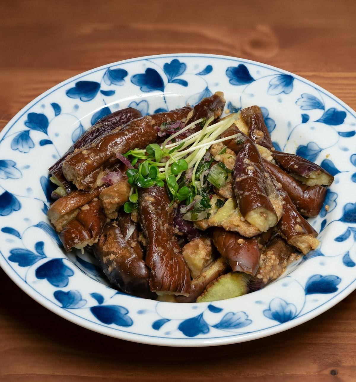 Garlic Soy Braised Eggplant