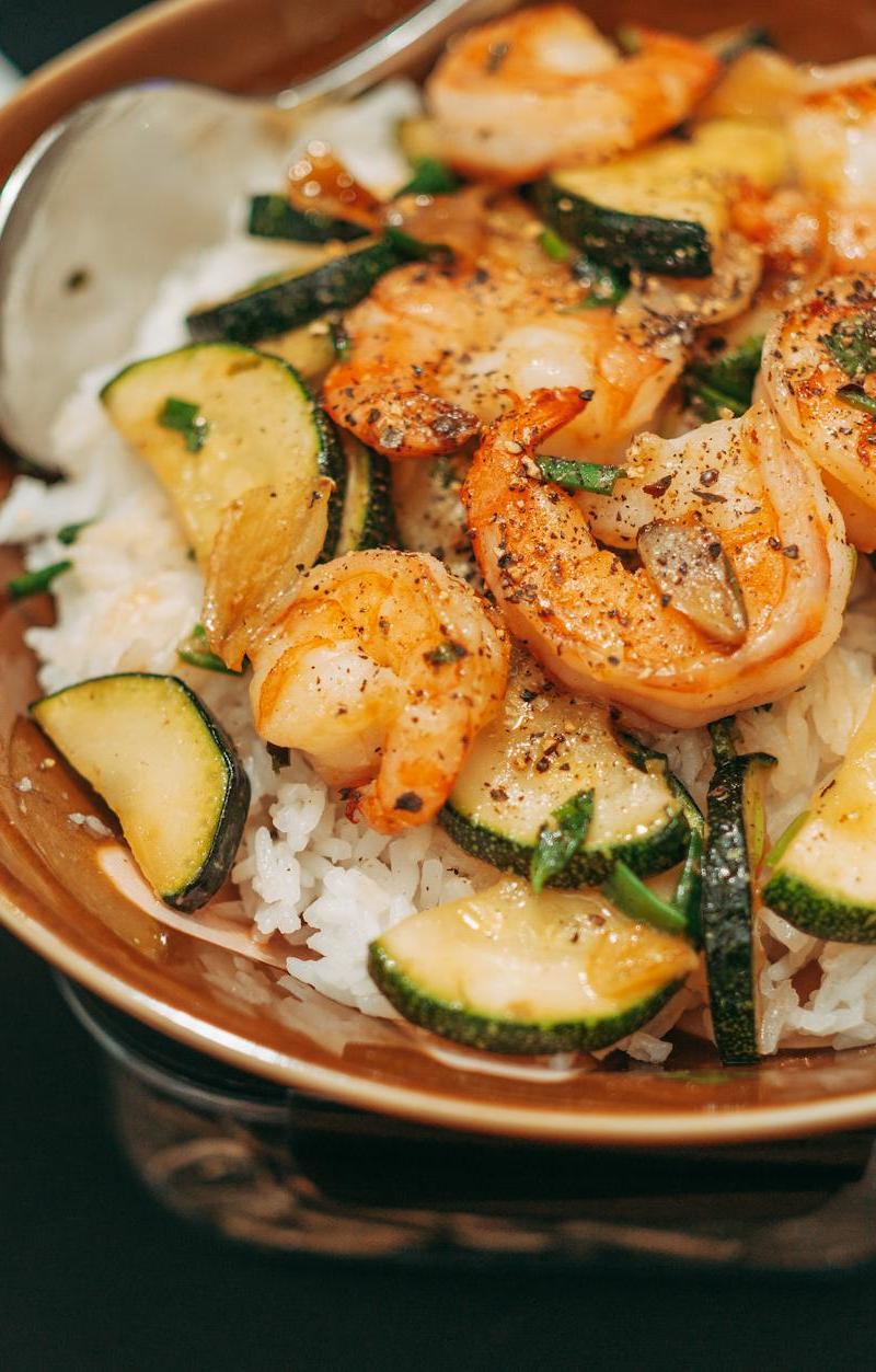 Garlic Sriracha Shrimp Bowl