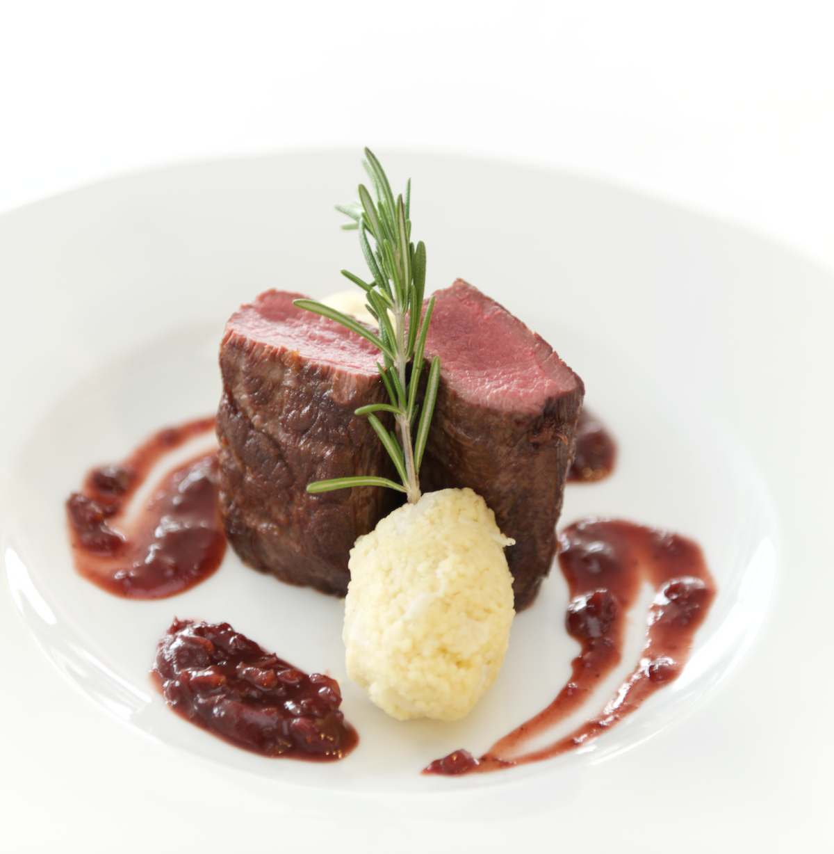 20-Min German Beef with Cranberry Gravy