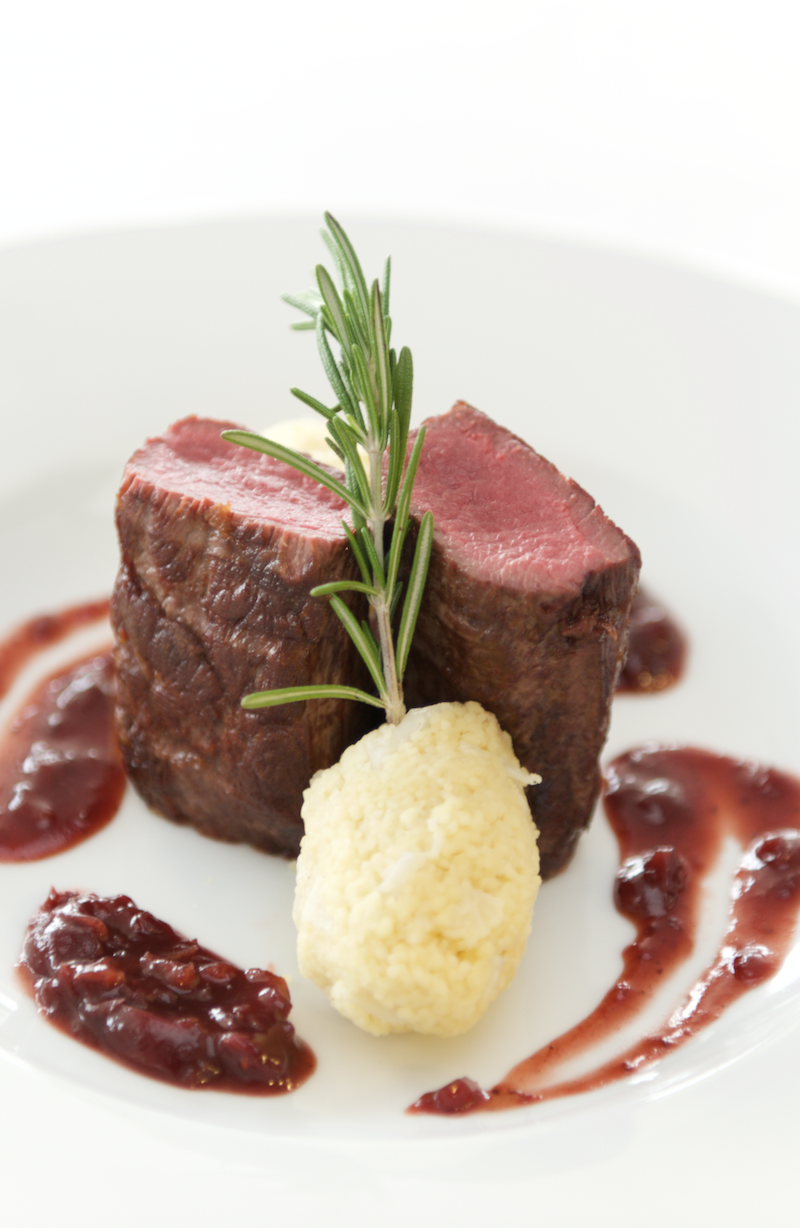 20-Min German Beef with Cranberry Gravy