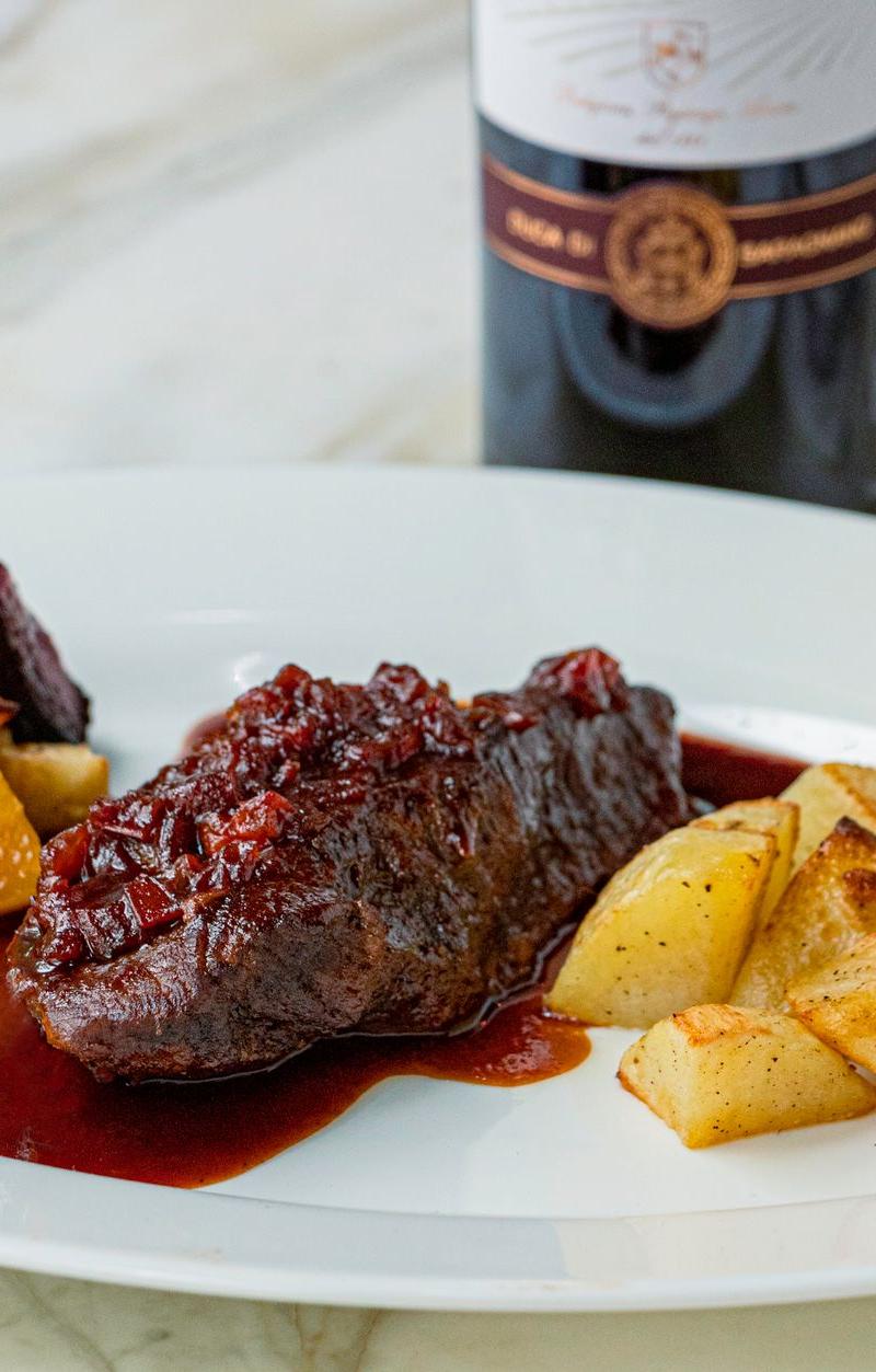 30-Min German Beef with Roasted Veg