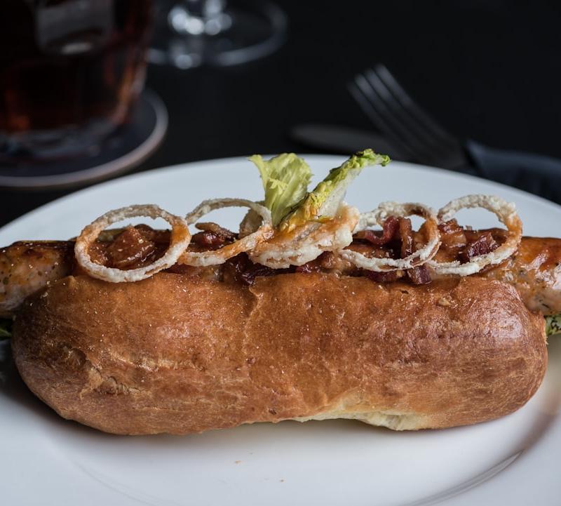 German Bratwurst with Caramelized Onions