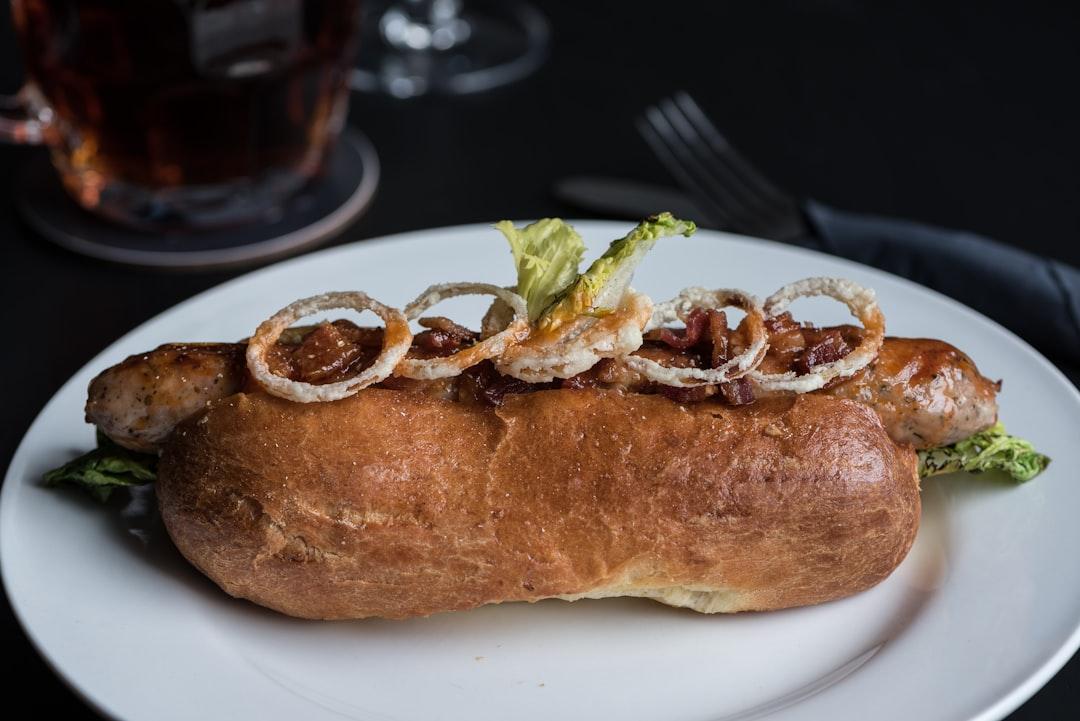 German Bratwurst with Caramelized Onions