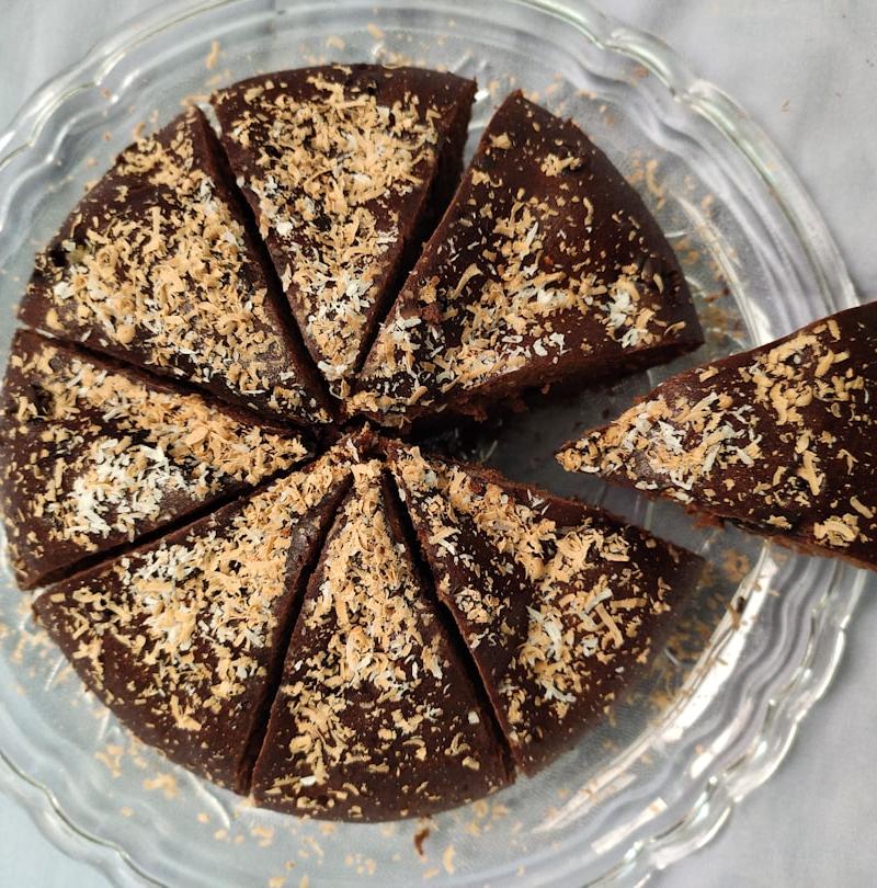 15-Min German Chocolate Frosting on Cake