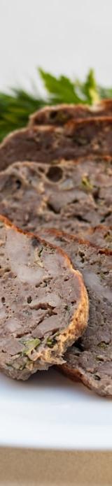German Meatloaf with Mustard & Pickle Sauce