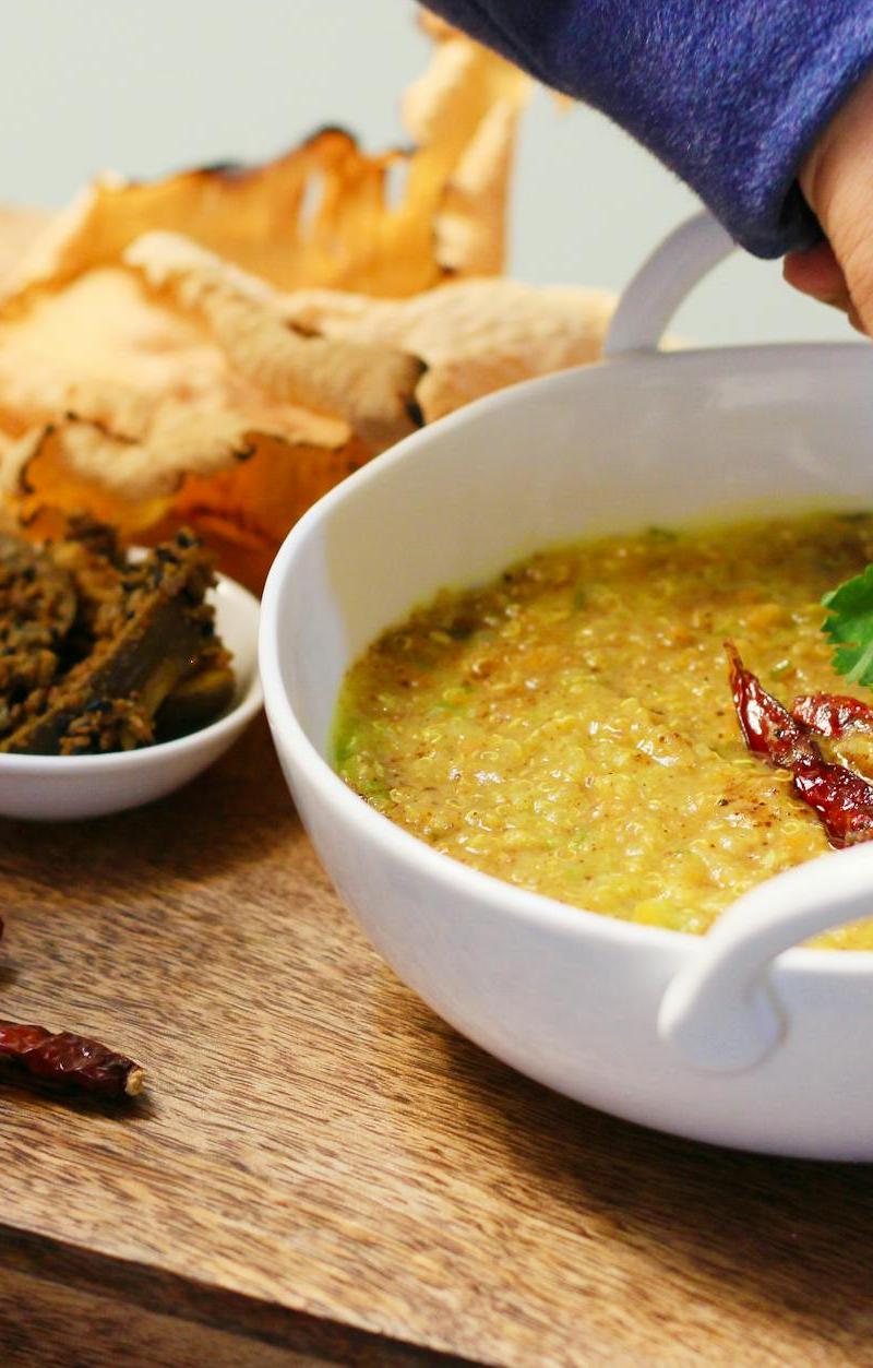 25-Min Ghee Pongal with Crispy Sides