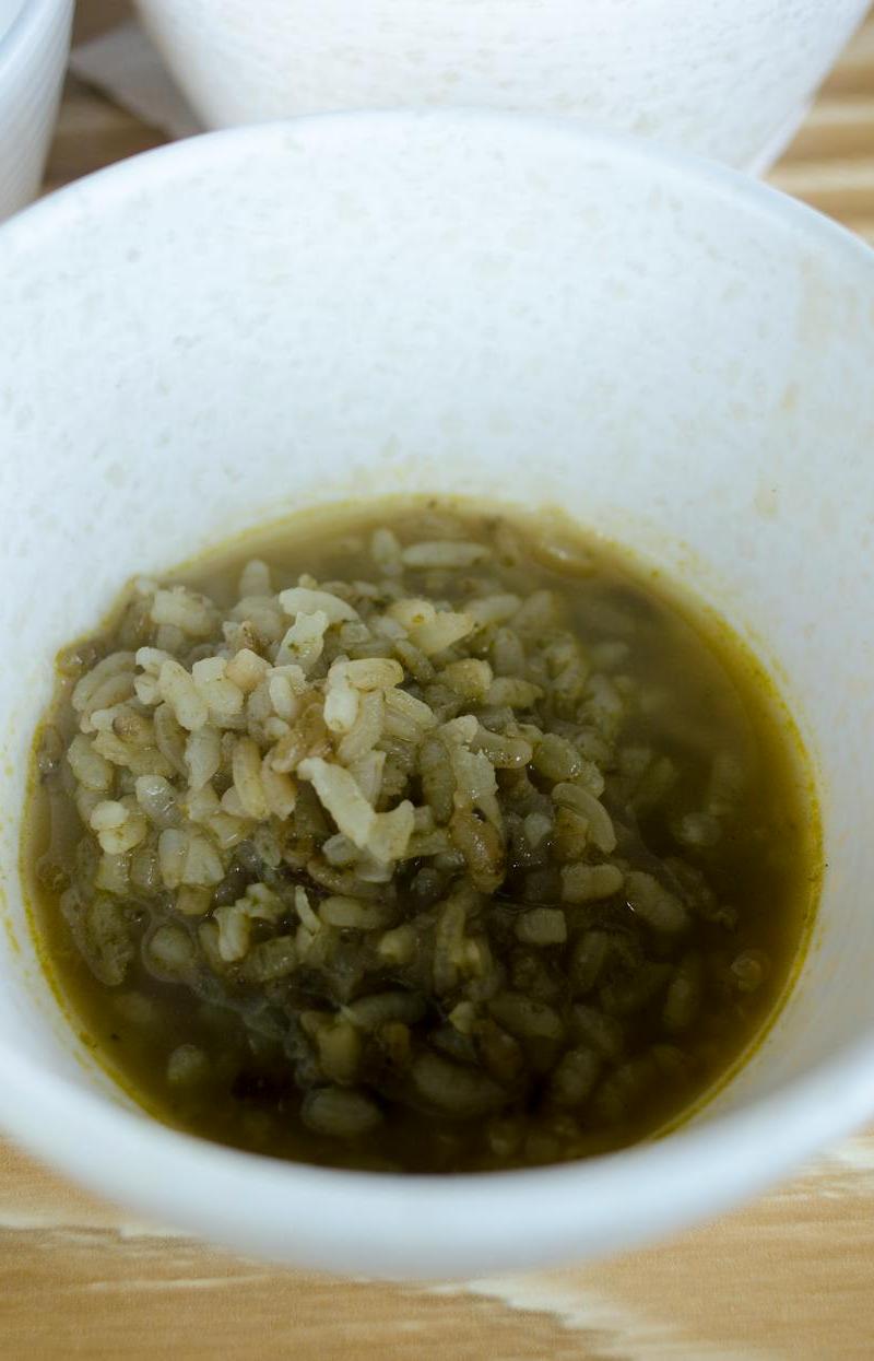 10-Min Ginger Scallion Congee with Miso Broth