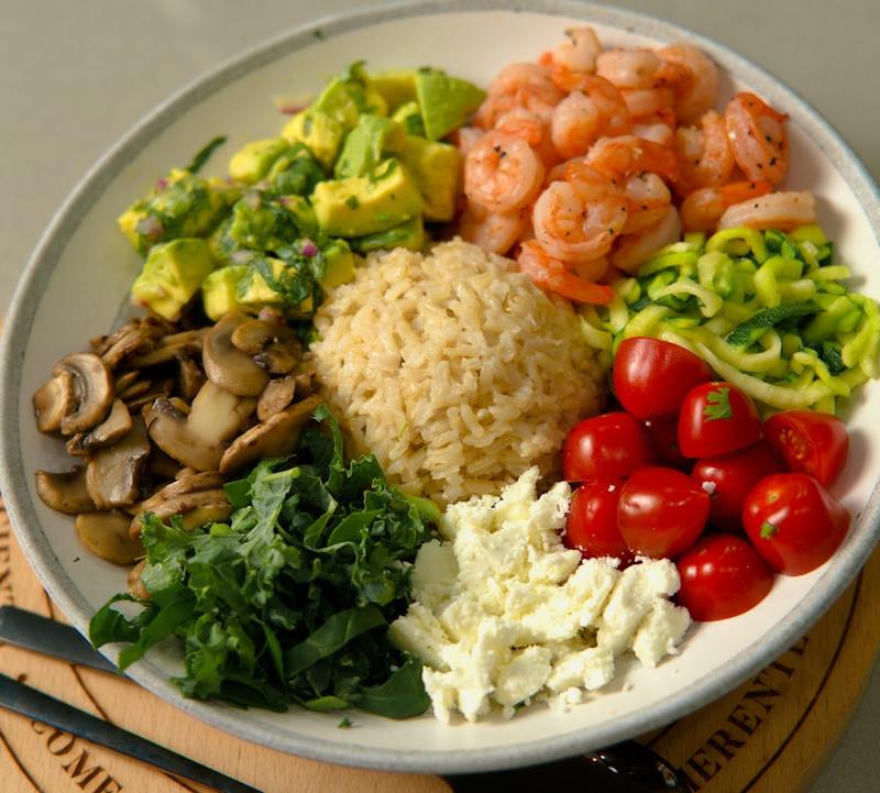 Ginger Shrimp Rice Bowl