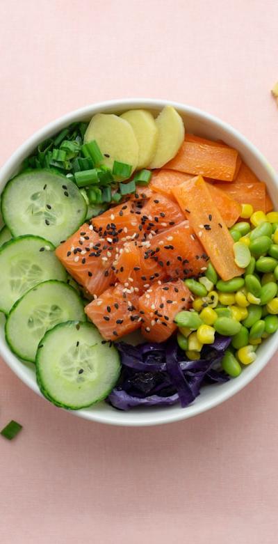 Ginger-Soy Salmon Rice Bowl