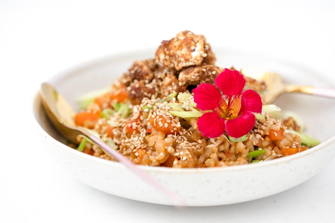 Glazed Teriyaki Tofu Rice Bowl