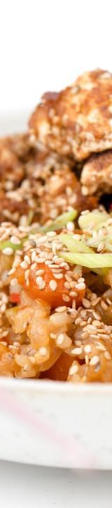 Glazed Teriyaki Tofu Rice Bowl
