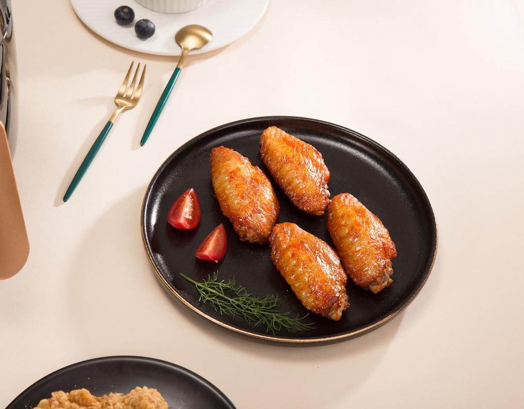 Glossy Soy Chicken Wings with Berries
