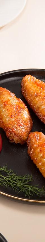 Glossy Soy Chicken Wings with Berries