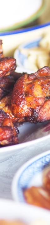 Glossy Soy Chicken Wings with Crispy Veg