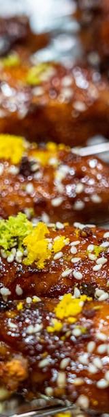 Glossy Soy Garlic Chicken Wings