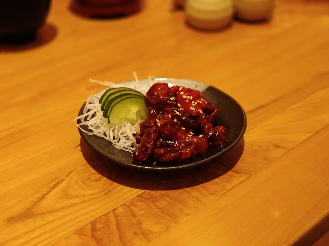 Gochujang Chicken with Crispy Daikon Slaw