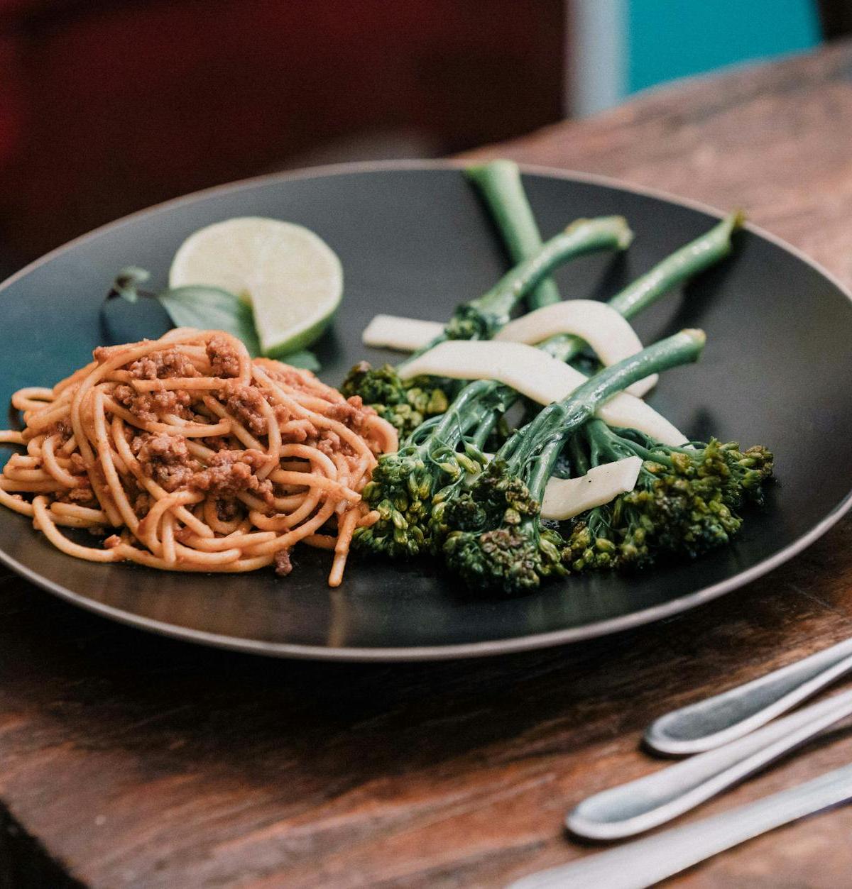 Gochujang Pasta with Charred Broccoli