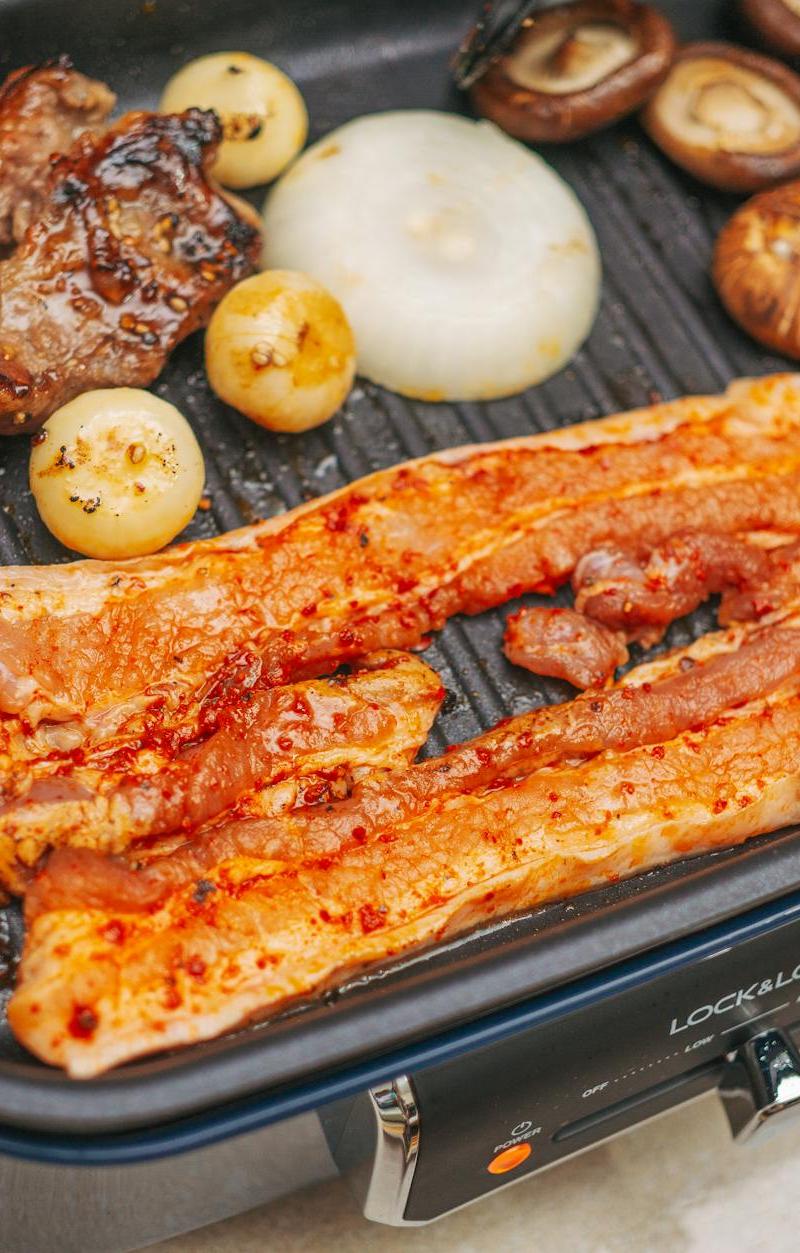 Gochujang Pork Belly & Mushroom Sheet Pan