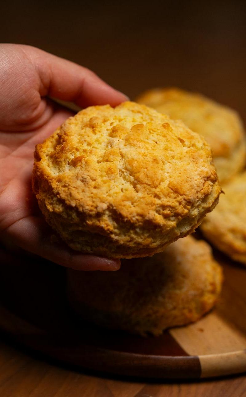 Golden Cheddar Garlic Butter Biscuits