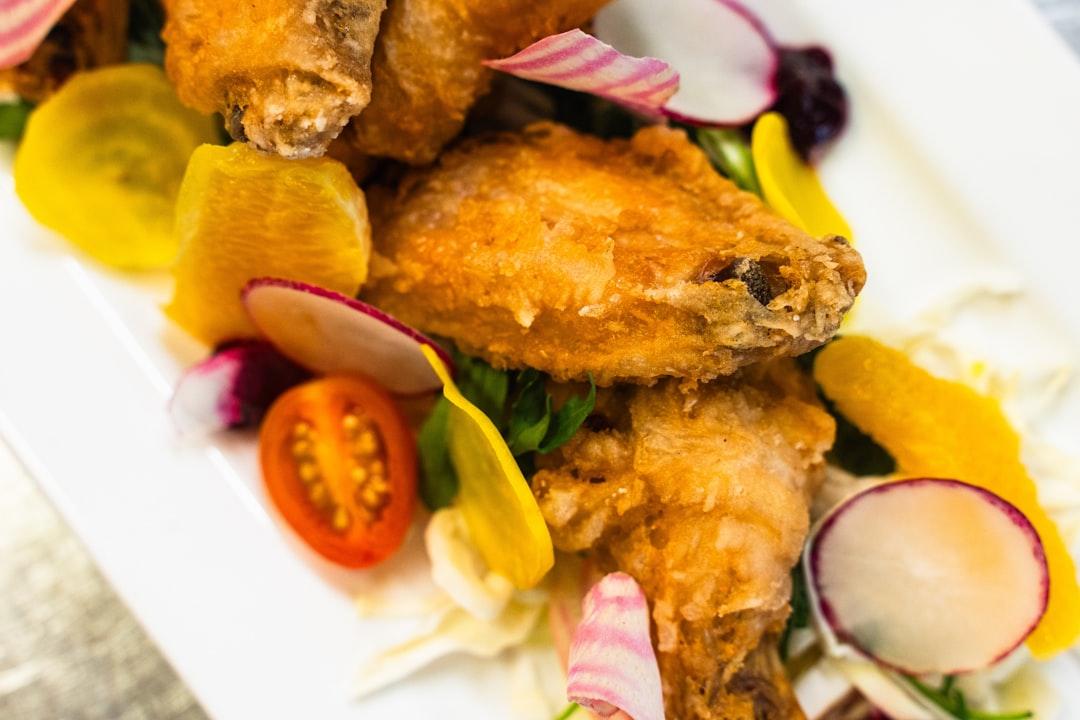 Golden Pritong Manok with Quick Pickles