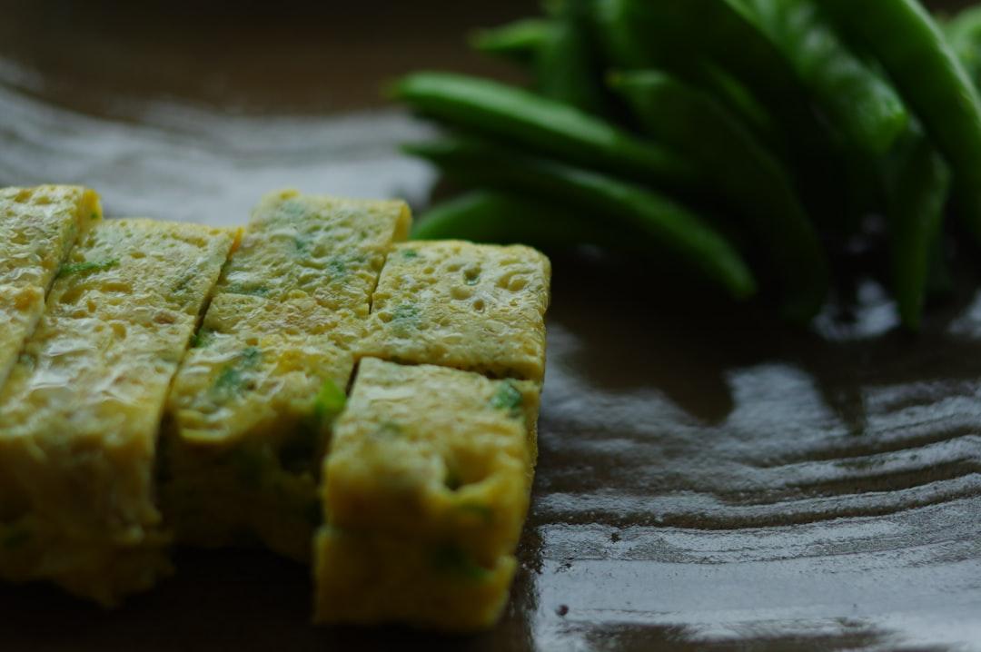 Golden Tamagoyaki with Snap Peas