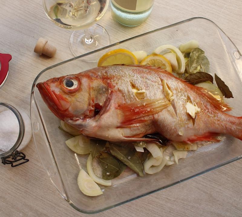 Greek Baked Fish with Tomatoes and Olives