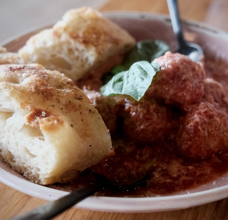 Greek Beef Meatballs in Tomato Sauce