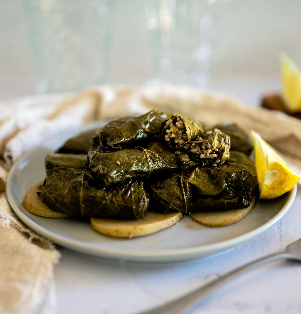 Greek Cabbage Rolls with Lemon & Potatoes