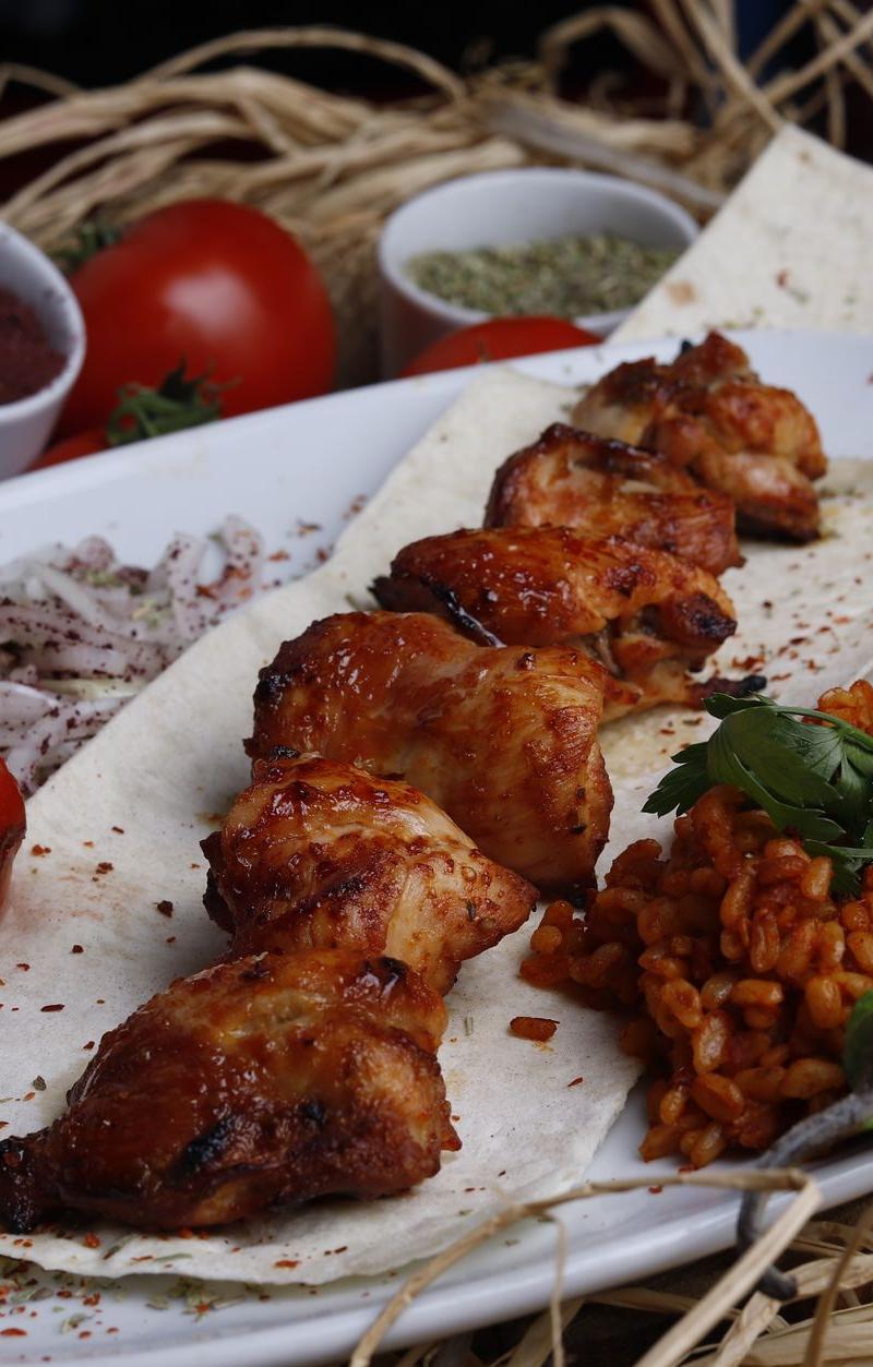 Greek Chicken Souvlaki Platter
