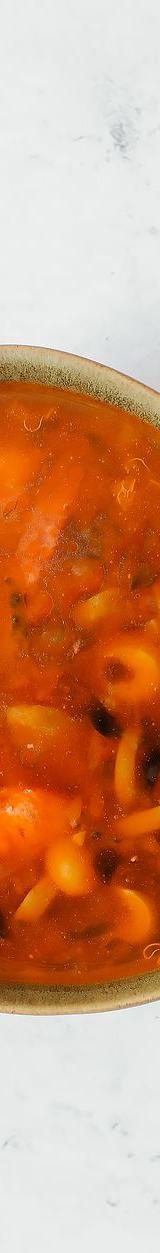 25-Min Greek Fish Soup with Crispy Bread