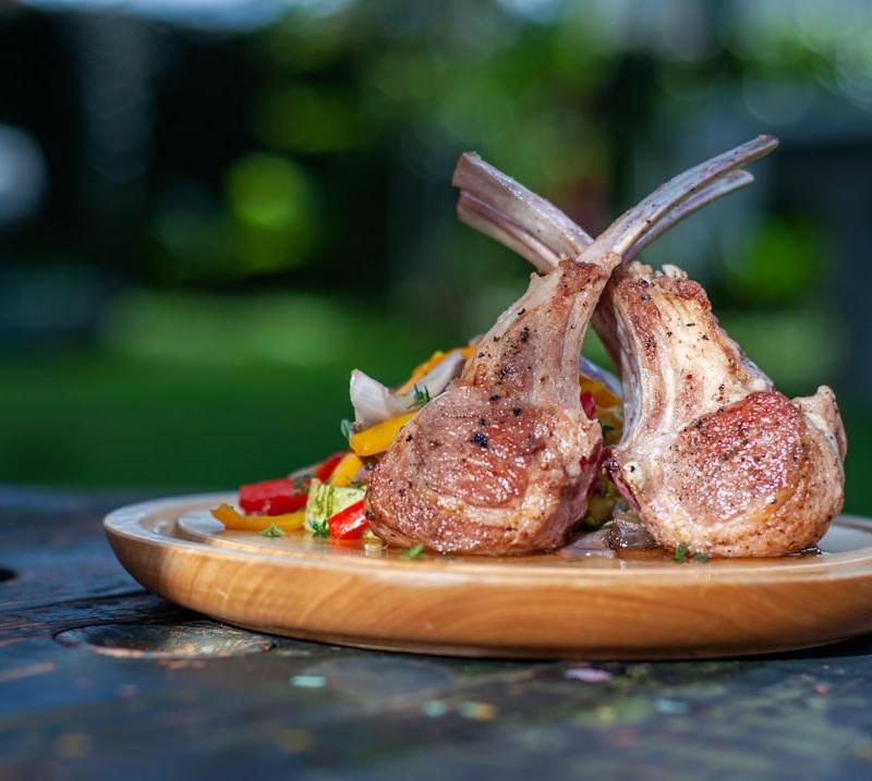 Greek Lamb Chops with Lemon & Oregano