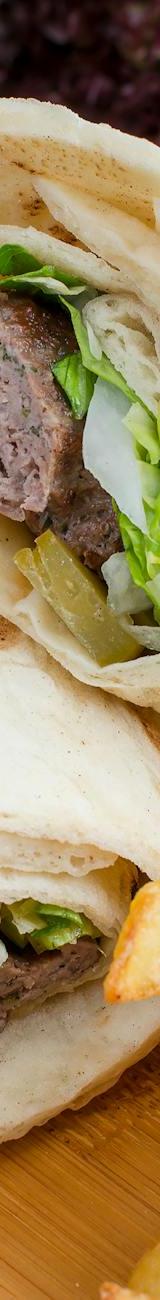 Greek Lamb Meatball Pitas