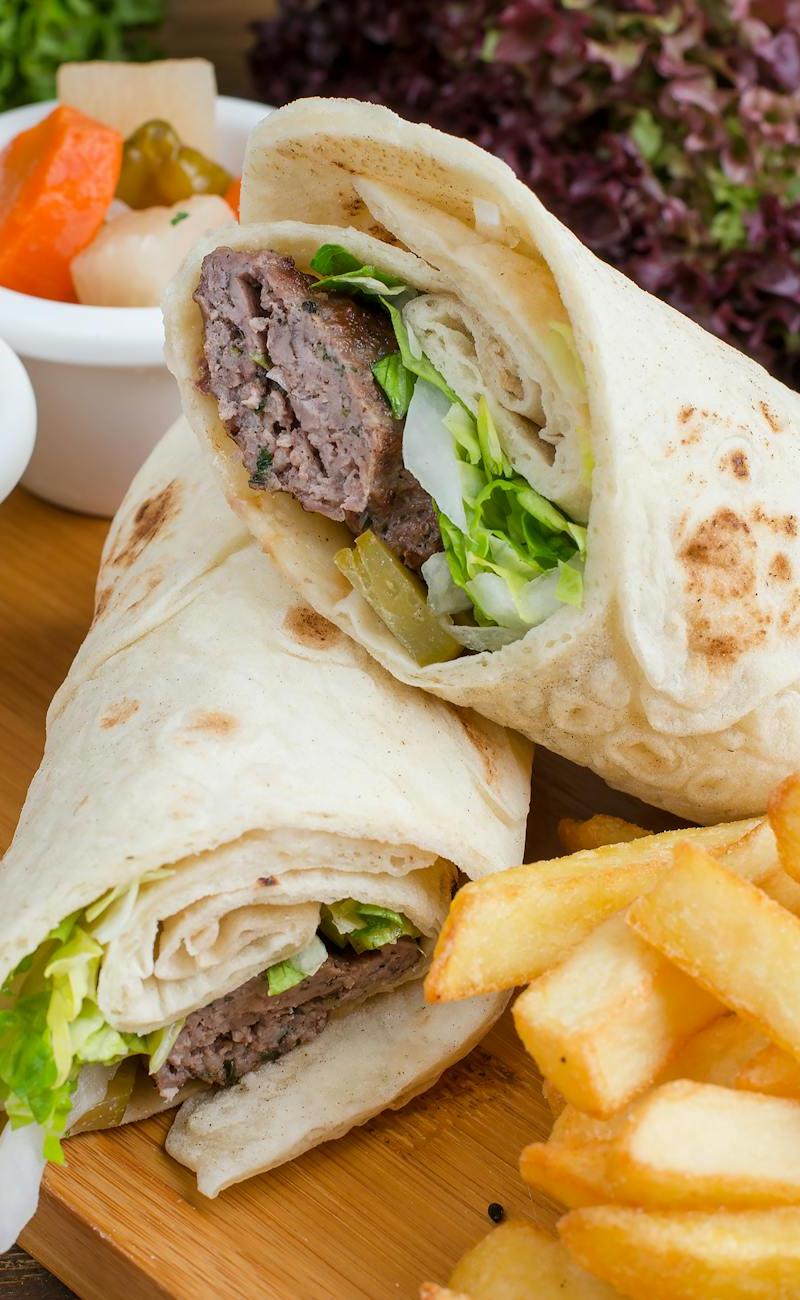 Greek Lamb Meatball Pitas