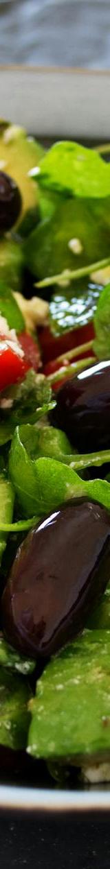 Greek Salad with Avocado & Rye