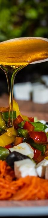 Greek Salad with Crispy Feta