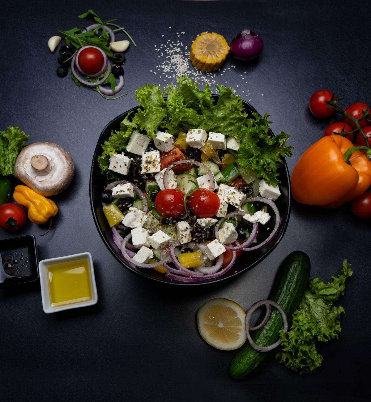 Greek Salad with Feta & Olives