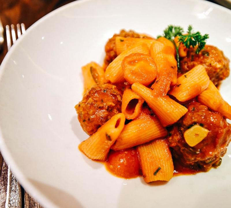 Greek Soutzoukakia with Penne