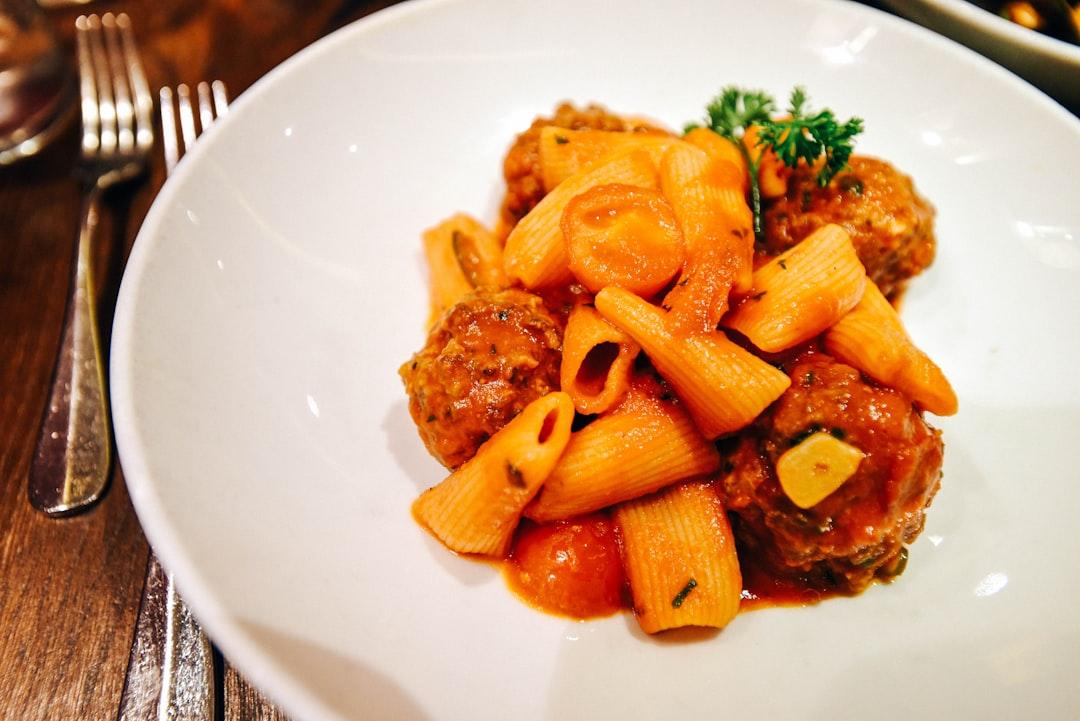Greek Soutzoukakia with Penne