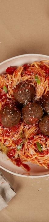 Greek Soutzoukakia with Spaghetti