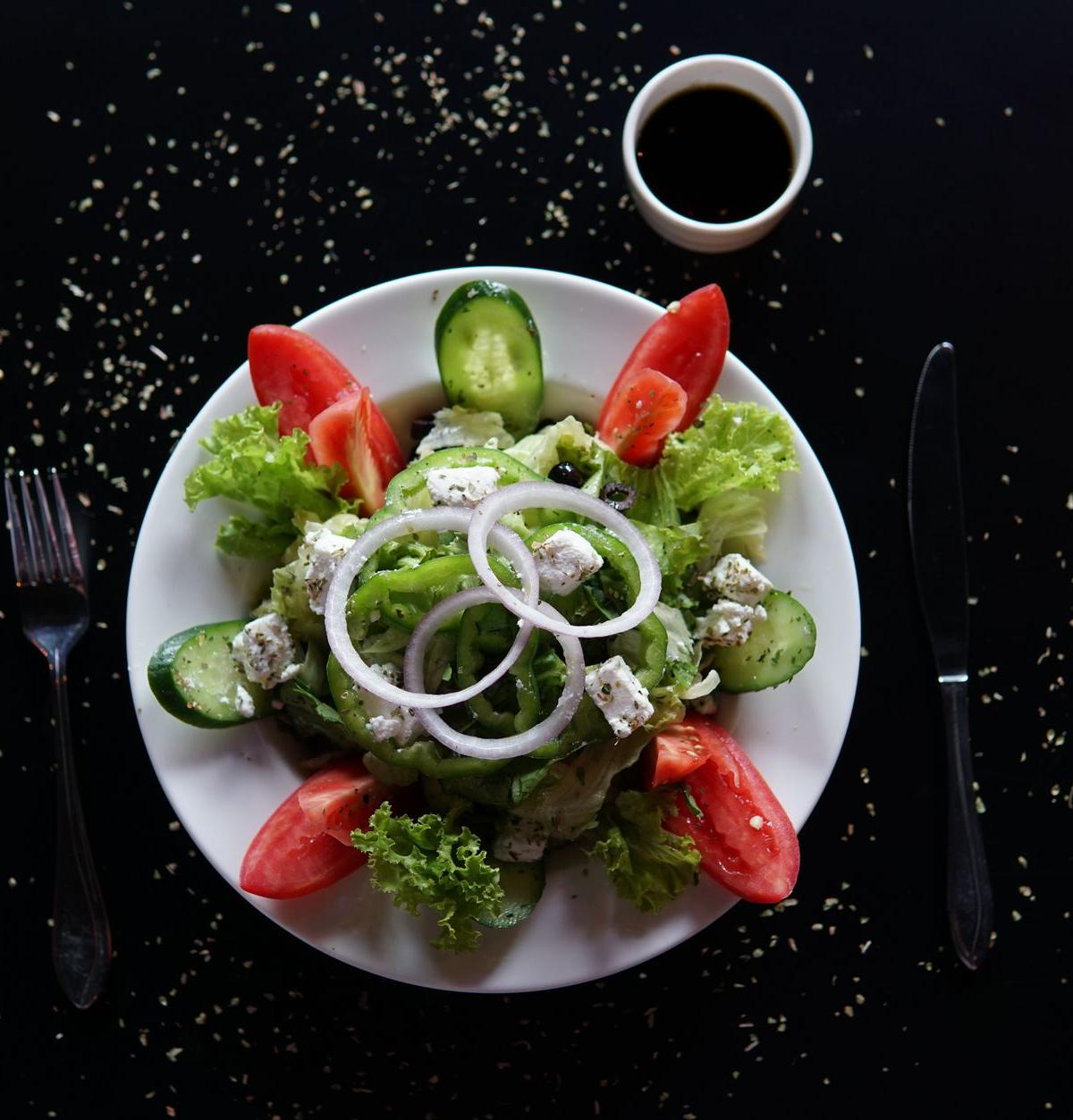 Greek Village Salad with Balsamic